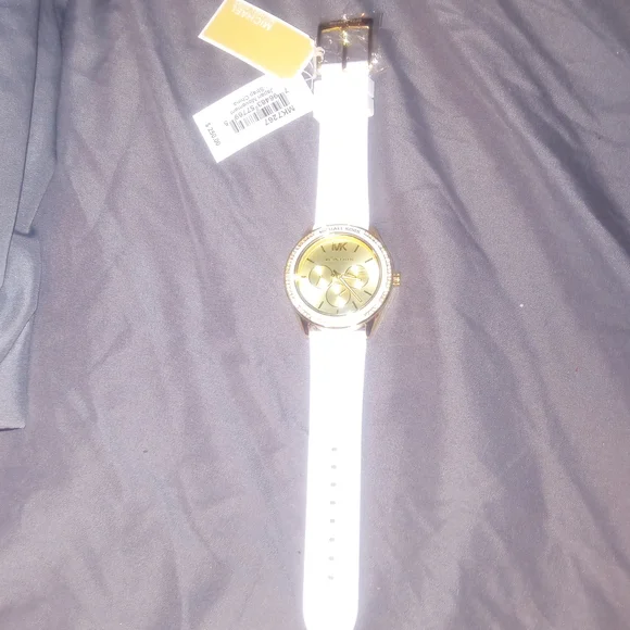 Michael Kors Gold and White Smartwatch